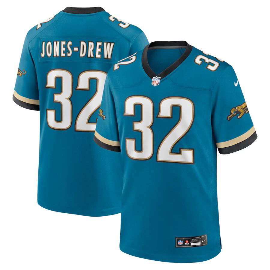 Men Jacksonville Jaguars #32 Maurice Jones-Drew Green Nike Throwback Retired Player Game NFL Jersey->jacksonville jaguars->NFL Jersey